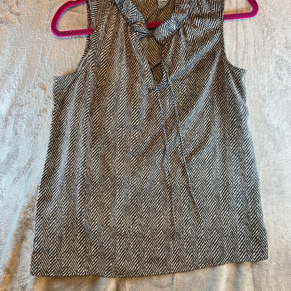 J.Crew Black and White Patterned Garment
